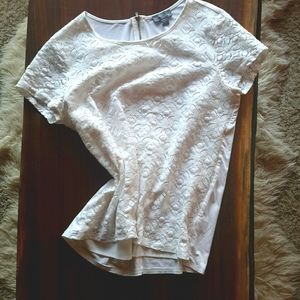 Soft ivory lace T